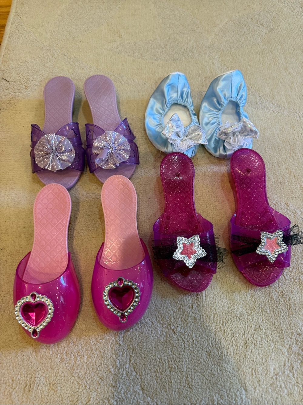 Melissa and Doug Kids Pink & Purple Dress-Up high heel shoes